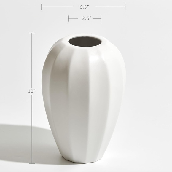 White Ceramic Vase - Picture 3 of 3